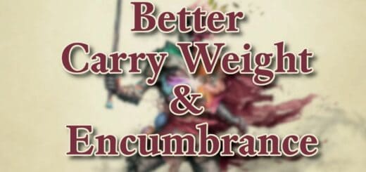 Better Carry Weight and Encumbrance